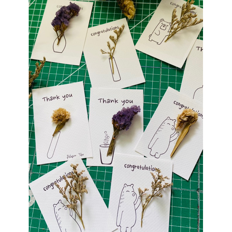 การ์ด card วินเทจ วันเกิด วันปัจฉม ขอบคุณ วันปีใหม่ (แพ็ค 1 ใบ)