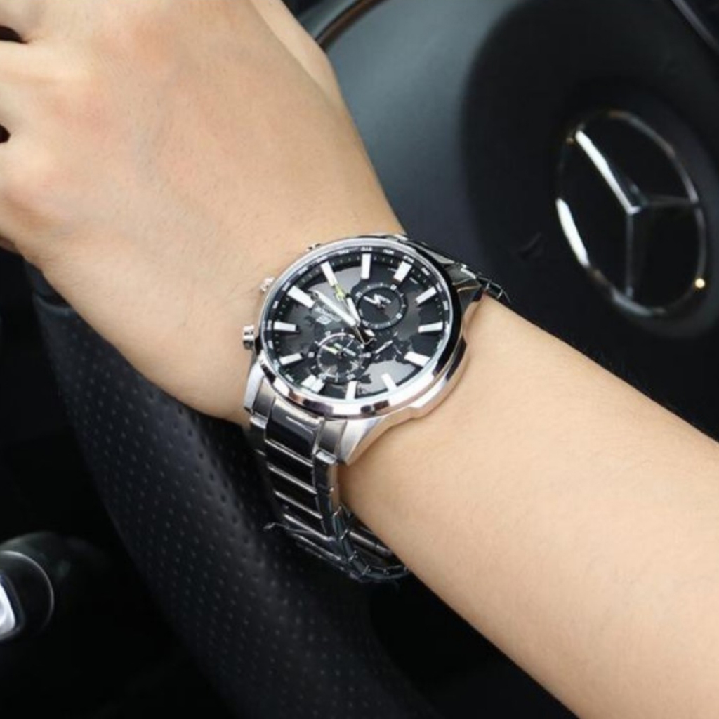 นาฬิกาข้อมือผู้ชายมีสไตล์ รุ่น EFR-303L-1A（มีการรับประกัน）