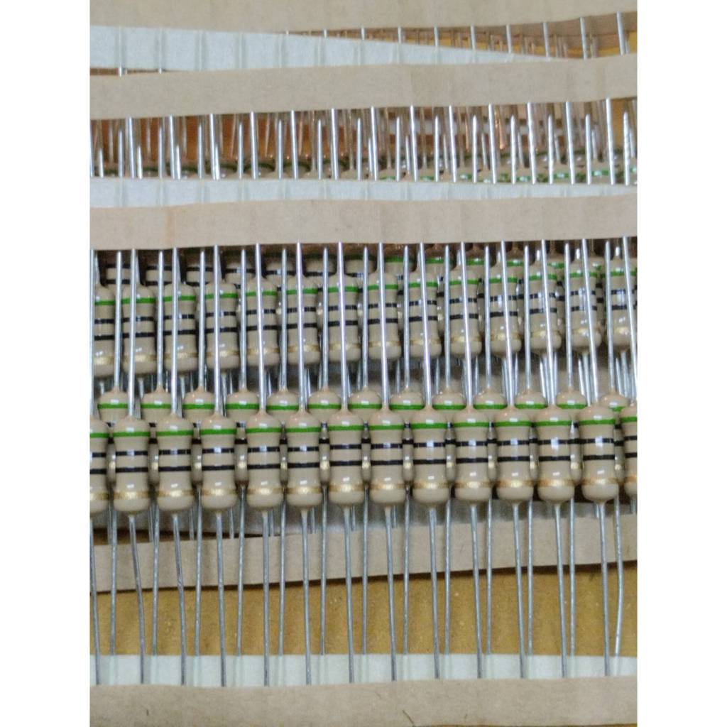 0001158 ตัวต้านทาน 50 โอห์ม 1 วัตต์ R 50 โอห์ม 1W 5% รีซิสเตอร์ (จำนวน 10 ตัว)