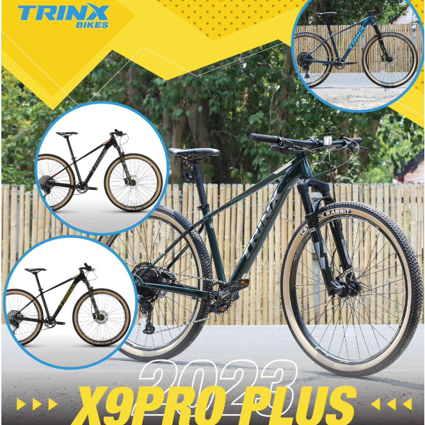 ผ่อนได้ New TRINX X9Pro Plus ท็อปเฟรมอลูมิเนียม ล้อ 29" Shimano SLX 1x12 sp. Boost 12x148mm. THRU AX