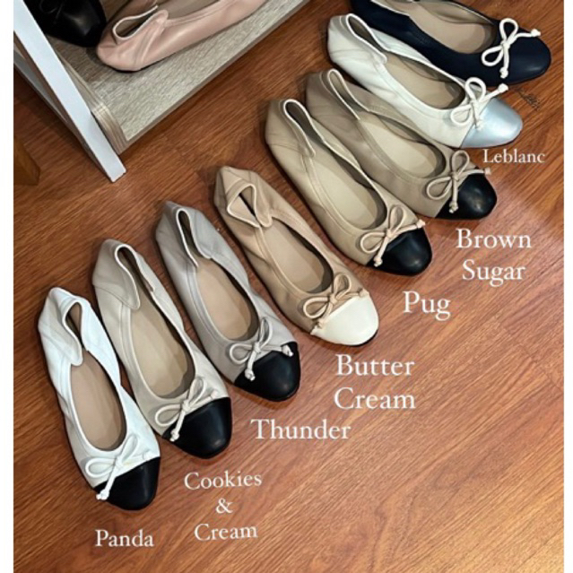 Peucha Hideko two tone – soft flat shoes รองเท้าคัทชูนุ่ม ราคา ถูกที่สุด ดีลบีเคเค แกลเลอรีภาพที่ 8