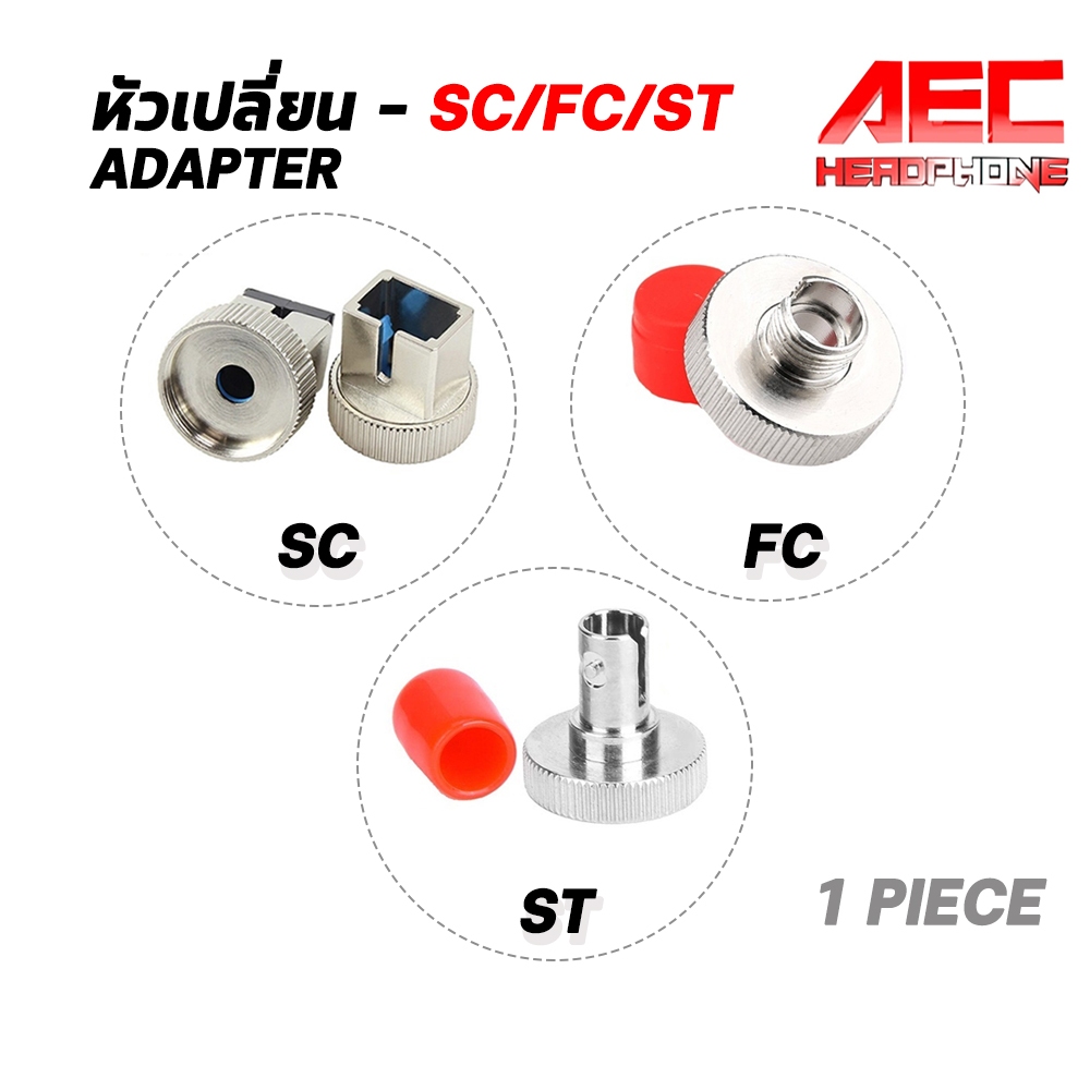 อะแดปเตอร์แปลง หัวเปลี่ยน New Optical Fiber  Connector Adapter SC / ST/ FC วัดค่าแสง