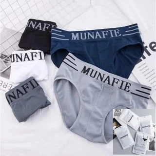 #3593 กางเกงในชาย MUNAFIE เนื้อผ้านุ่ม มีซองใส่ทุกตัว รุ่นขาเว้า