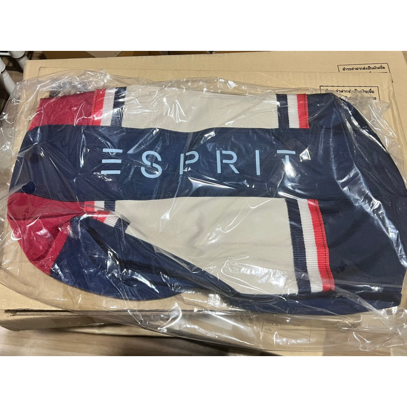 กระเป๋า เดินทาง Esprit Duffie Bag สีน้ำเงินแดง มือหนึ่งของแท้