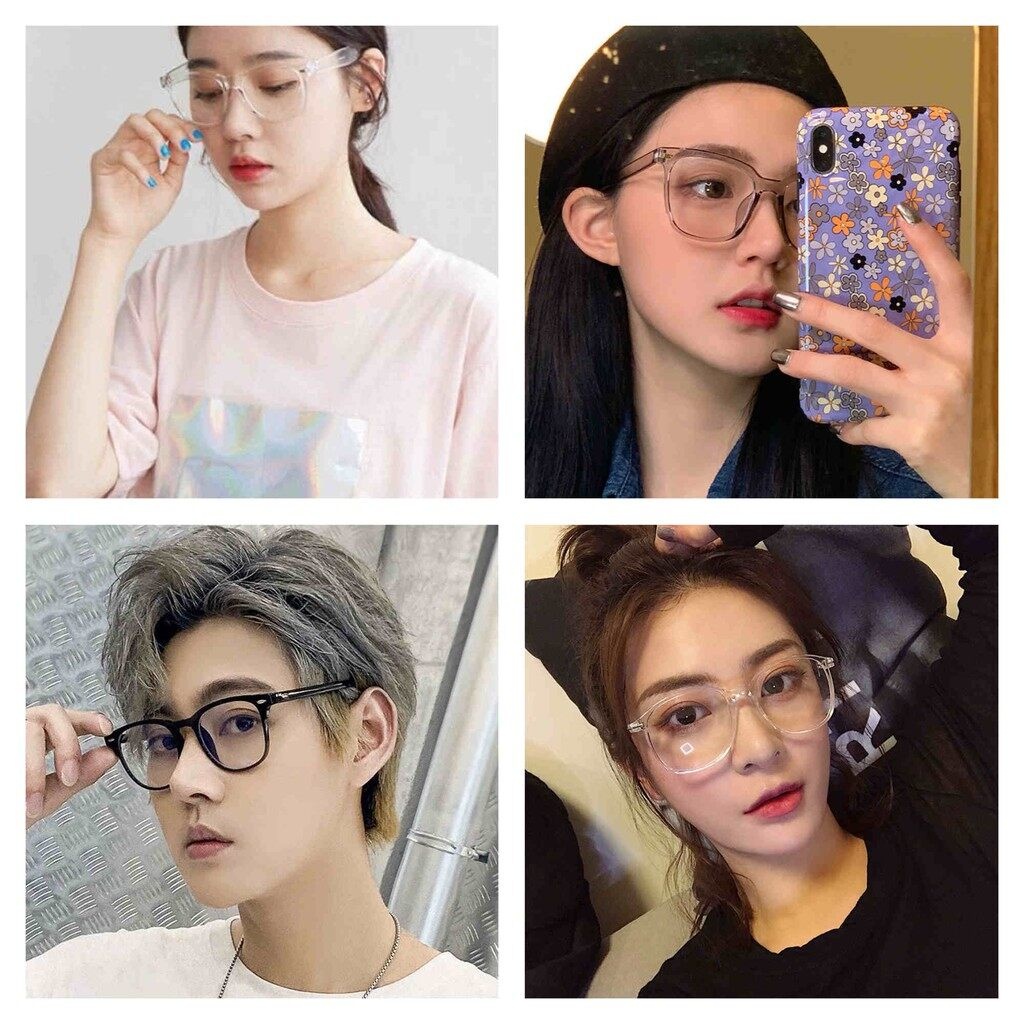 [ส่งจากกทม] My Girl แฟชั่นเกาหลี แว่นกรองแสง0-500°  กรอบแว่นพลาสติก เบาสุดๆ ความนิยม เครื่องประดับแฟชั่น มี 3 สีให้เลือก