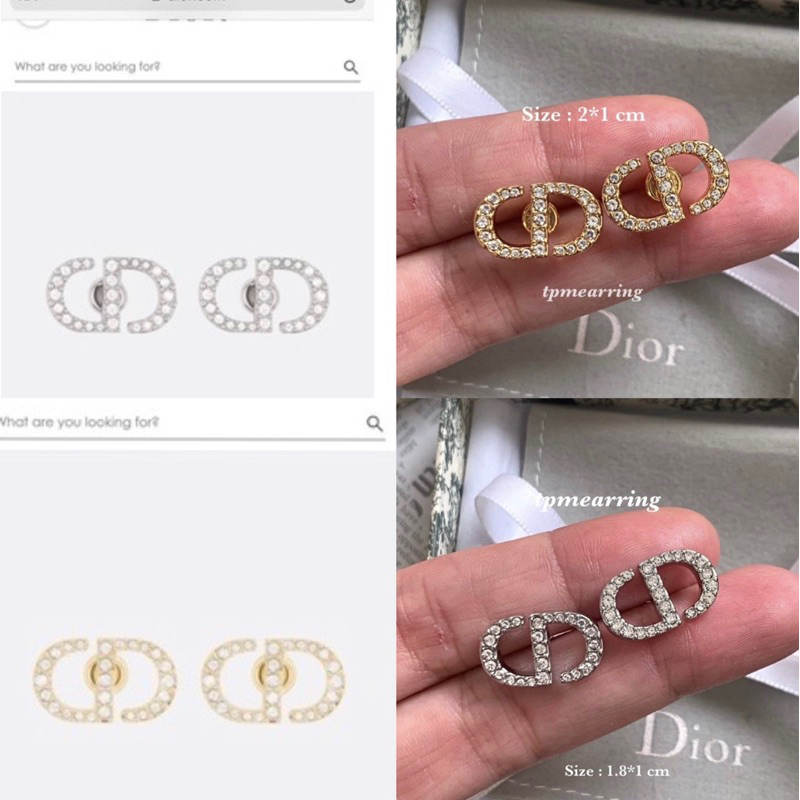 ต่างหูเพชร cz ก้านเงินแท้ ddc