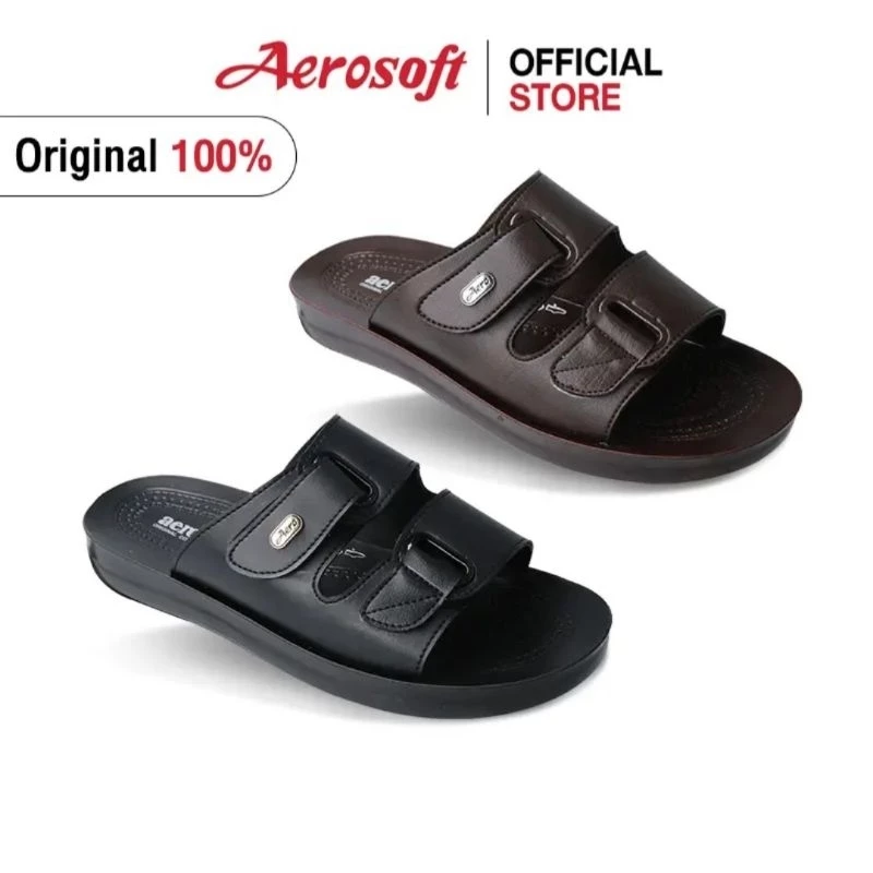 🔥Hot item🔥 ส่งไว!!! ราคาถูกที่สุด!!! Aerosoft รุ่น 4142 รองเท้าแตะพื้น PU นุ่มเบาสบายไซส์ : 38 - 45