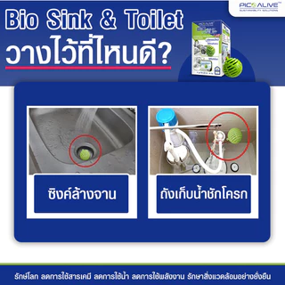 Bio Ball 3 ลูก สลายสิ่งปฏิกูล ดับกลิ่นชักโครก ท่อระบายน้ำ อ่างล้างจาน แก้ท่อตัน สำหรับ 30 วัน