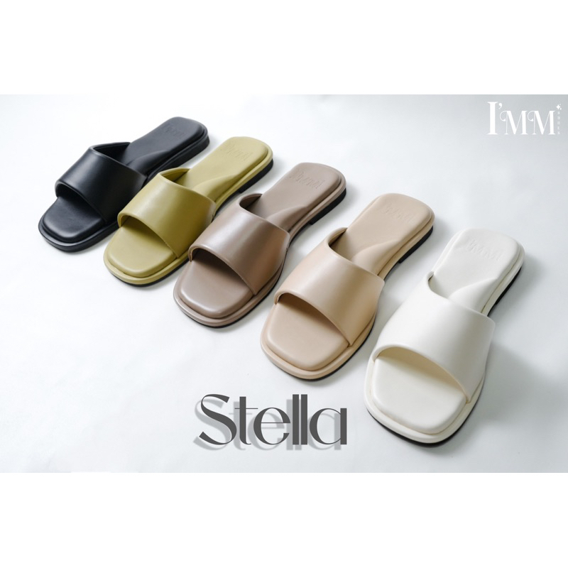 I’mm Shoes รุ่น Stella 005 รองเท้าแตะแฟชั่น ดีไซน์หน้า curve