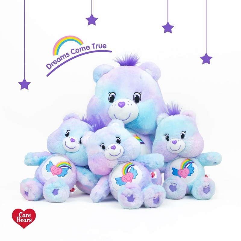 Dream Bright Bear 💜🩵 Care Bears 🧸 ลิขสิทธิ์ไทย ของแท้ ตุ๊กตาแคร์แบร์
