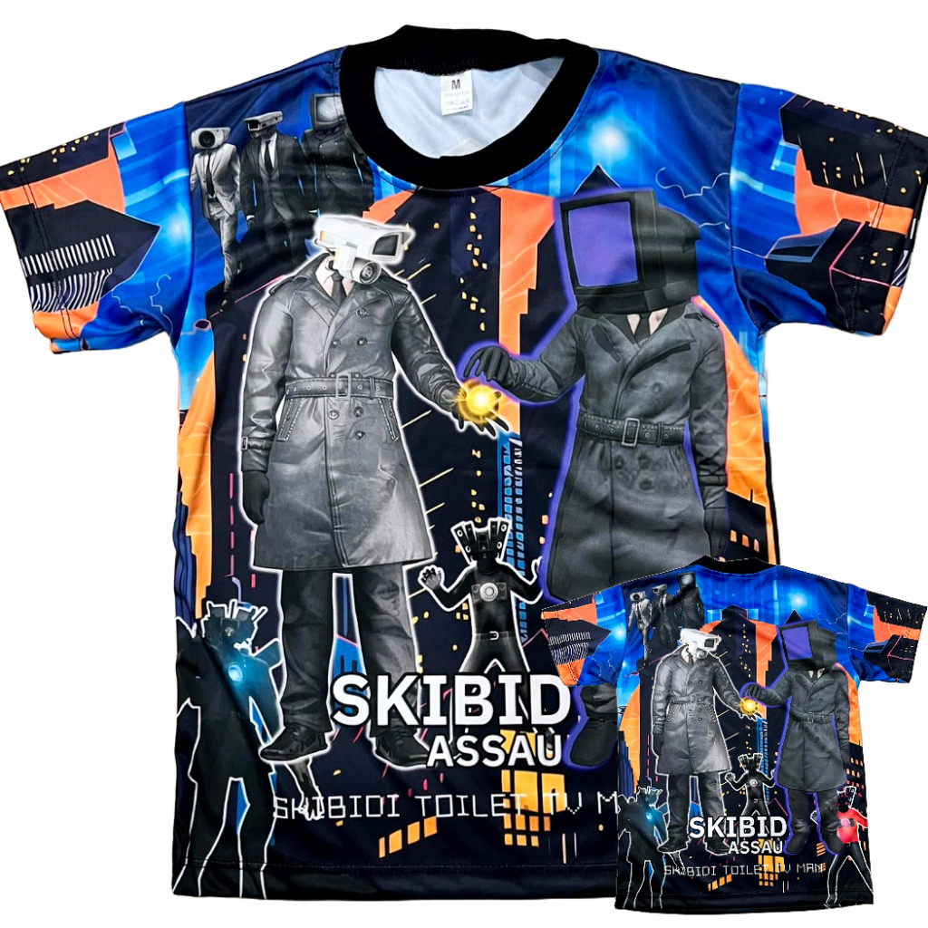 เสื้อเด็กลายSkibidi !New (!!ไม่มีกางเกงกรุณาอ่านด้วย!!) (!!โปรดอ่านก่อนสั่งซื้อ สำหรับเด็ก2-10ปีเท่านั้น)