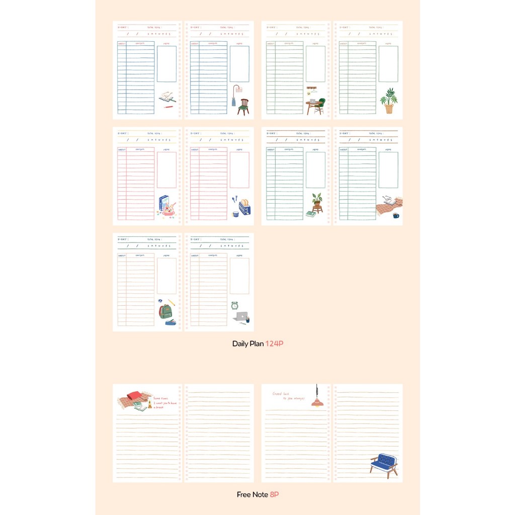 Ordinary Days 4-Month Study Planner แพลนเนอร์เรียน ราคา ถูกที่สุด ดีลบีเคเค แกลเลอรีภาพที่ 3