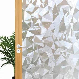 สติกเกอร์ ติดกระจกบ้าน Window film กันแสงกันมองสุญญากาศ ฟิล์มฝ้าติดกระจก เพิ่มความเป็นส่วนตัว