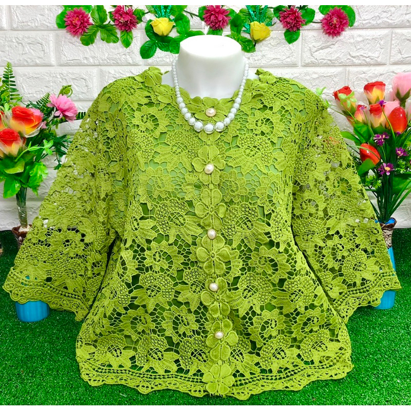 เสื้อลูกไม้กระดุมหน้าอก38-44-46-48ผ้านิ่มใส่สบายมีซัปในทั้งตัวจร้า