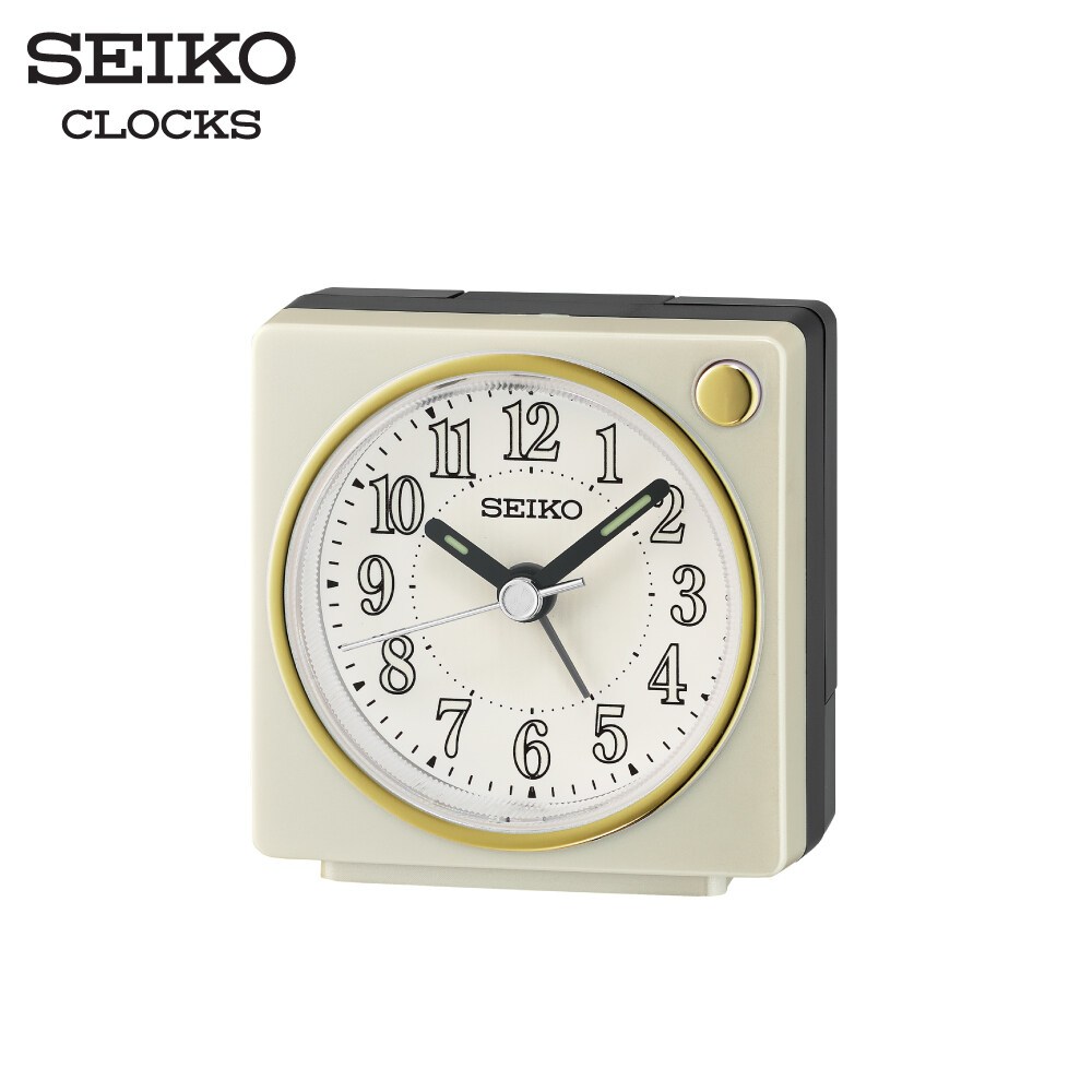 SEIKO CLOCKS นาฬิกาปลุก รุ่น  QHE197W ขนาด  2.5 นิ้ว