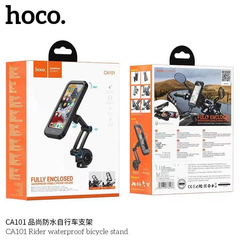 Hoco​ CA101 ตัวยึดมือถือ​ ตัวจับโทรศัพท์​ สำหรับ​มอเตอร์​ ปรับองศา​ได้​ กันน้ำได้​ รุ่นใหม่ล่าสุด​ แท้100%  ​