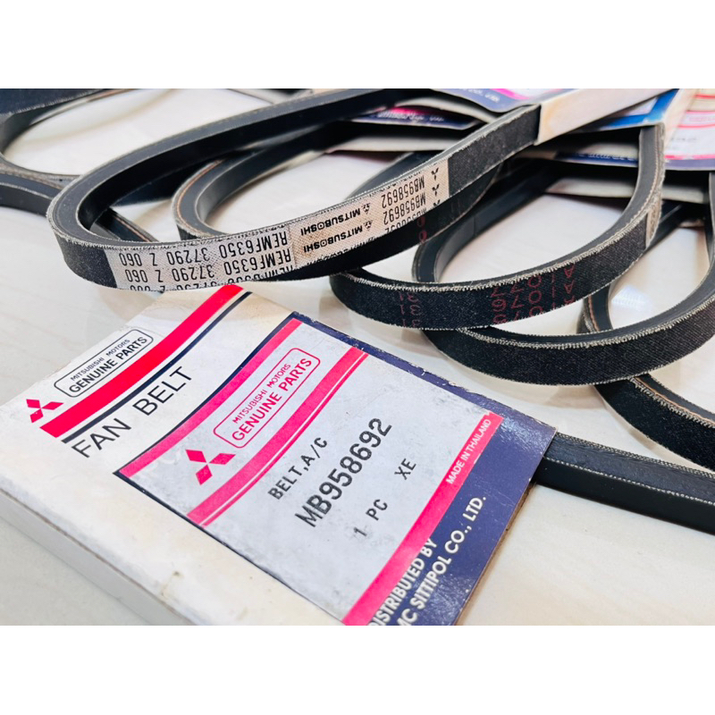 สายพานแอร์ ร่องวีV ยาว92mm ของแท้เบิกศูนย์ รถยนต์TRITON ไทร์ทันPlusเครื่องธรรมดาและVG-TURBO รถยนต์ PAJEROปี2005-2014