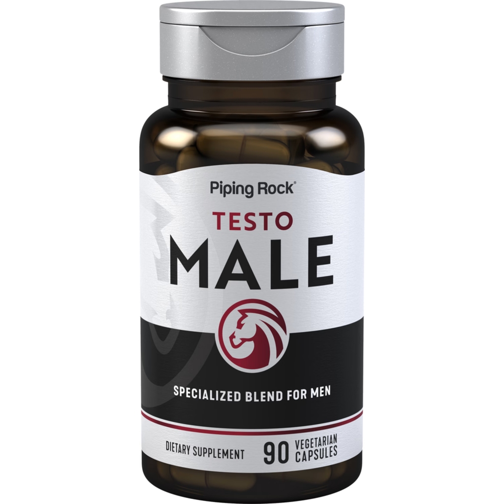 PipingRock Testo-Male 90 Vegetarian Capsules ผลิตภัณฑ์คุณภาพจาก Piping Rock