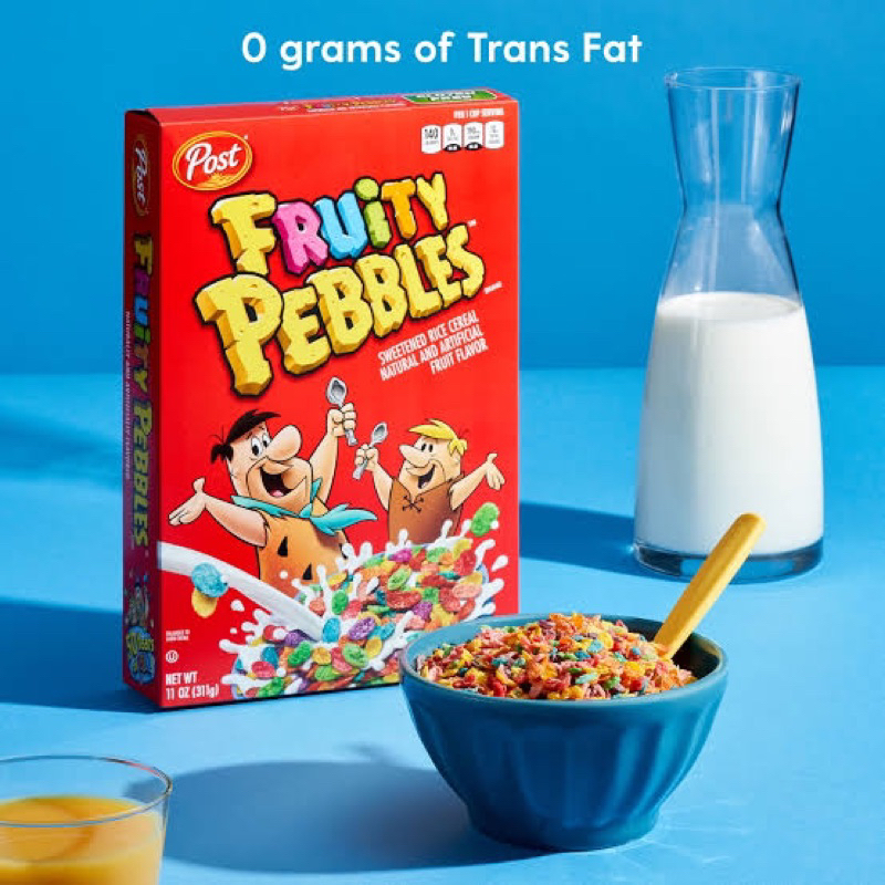 จากอเมริกา🇺🇸 ซีเรียลผลไม้รวม ฟรุ๊ตตี้ เพบเบิลส์ กล่องใหญ่ Fruity Pebbles cereal