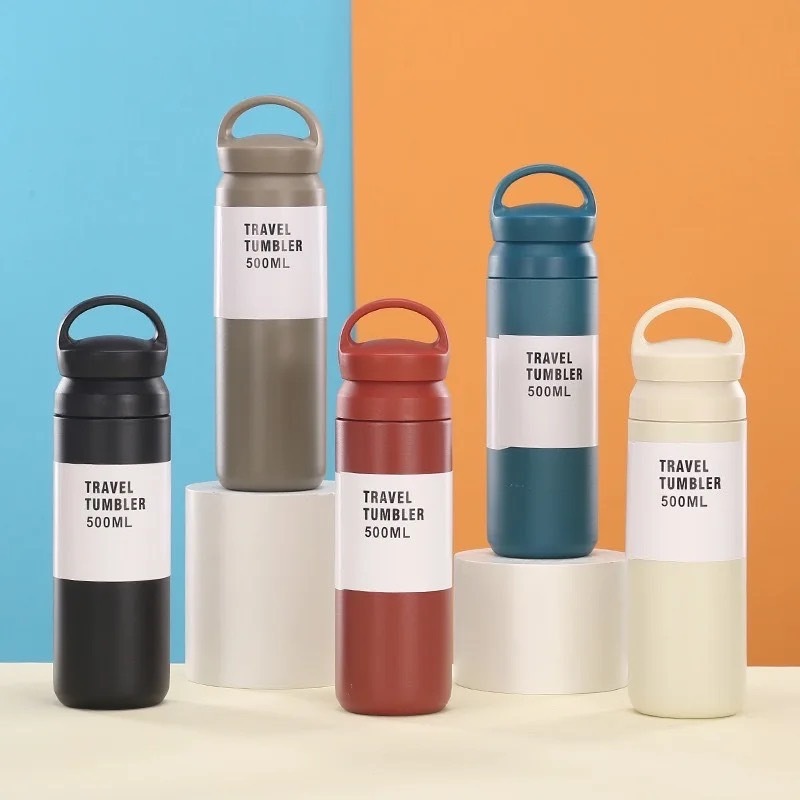 Travel Tumbler แก้วเก็บความร้อนเเละเย็น สแตนเลสแท้ รับประกันไอน้ำไม่เกาะแก้ว ขนาด 350-500 ml.