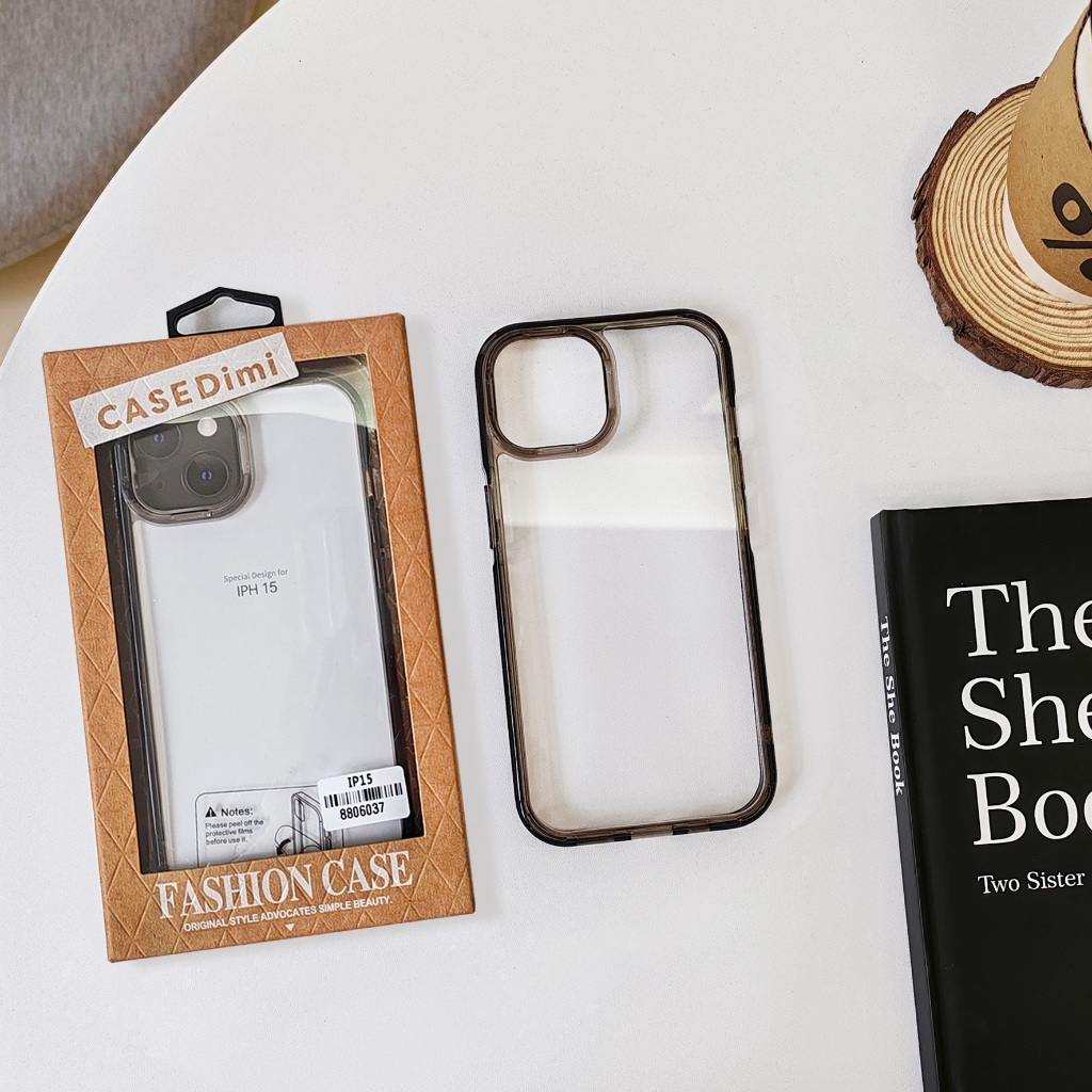 เคสงานกล่องน้ำตาล casedimi เคสกันกระเเทก อะคริลิค งานกล่อง for iPhone 11 12 13 14 15 Pro max 14Promax 15Promax 13Promax