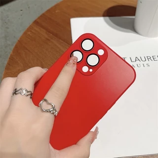 เคสที่มีโลโก้ ป้องกันลายนิ้วมือ 11 12 13 14 15 Pro Promax Plus สำหรับ ไอโฟน 7 8 PLUS X XR XS MAX พร้อมส่ง 014