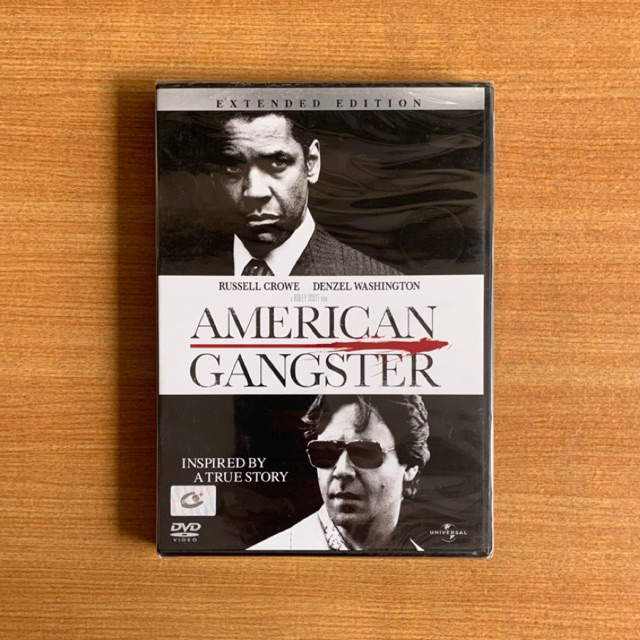 DVD : American Gangster (2007) [มือ 1] Ridley Scott / Denzel Washington / Russell Crowe / ดีวีดี หนัง แผ่นแท้ ตรงปก