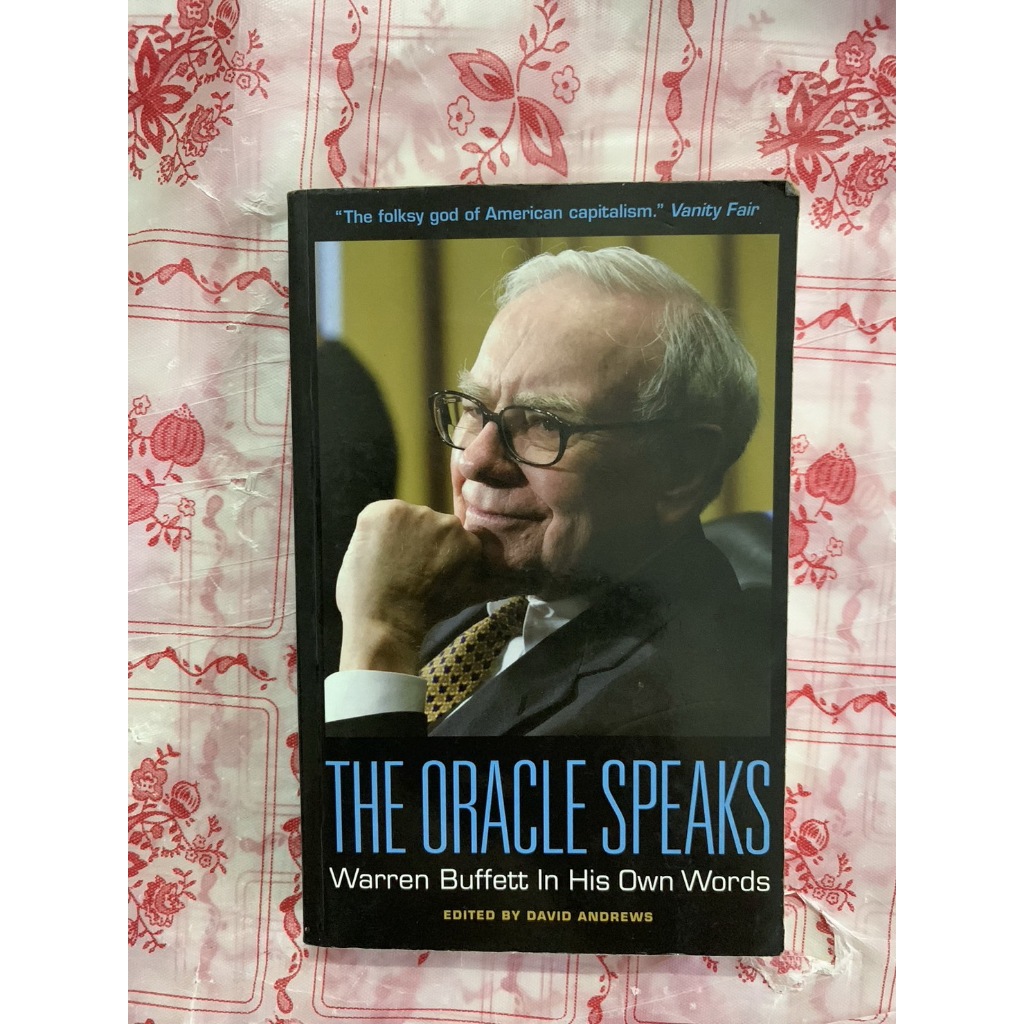 คมวาทะ วอร์เรน บัฟเฟตต์ (The Oracle Speaks : Warren Buffett in His Own Words) ผู้เขียน David Andrews (เดวิด แอนดรูว์ส)