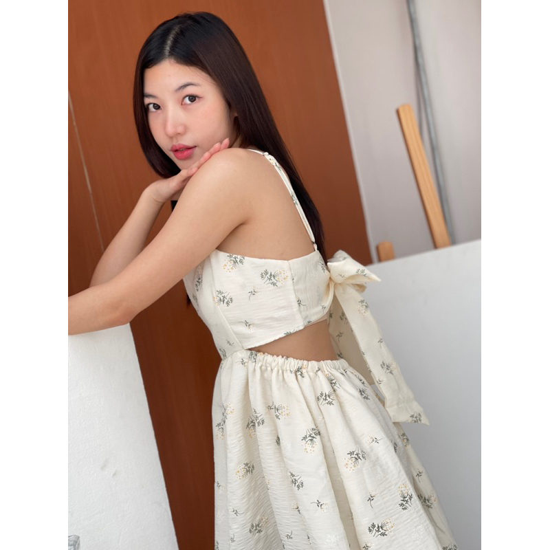 (พร้อมส่ง) New💖🌹JANINE DRESSY by dressylismm เดรสซัมเมอร์ผูกหลัง