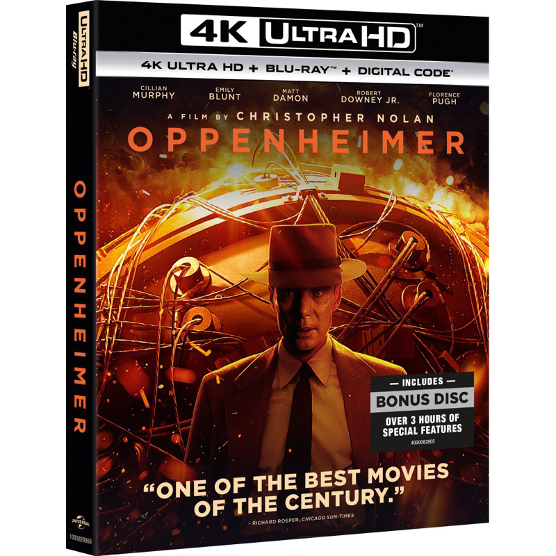 [พร้อมส่ง] Oppenheimer (4K Ultra HD + Blu-ray + Digital 4K แท้)