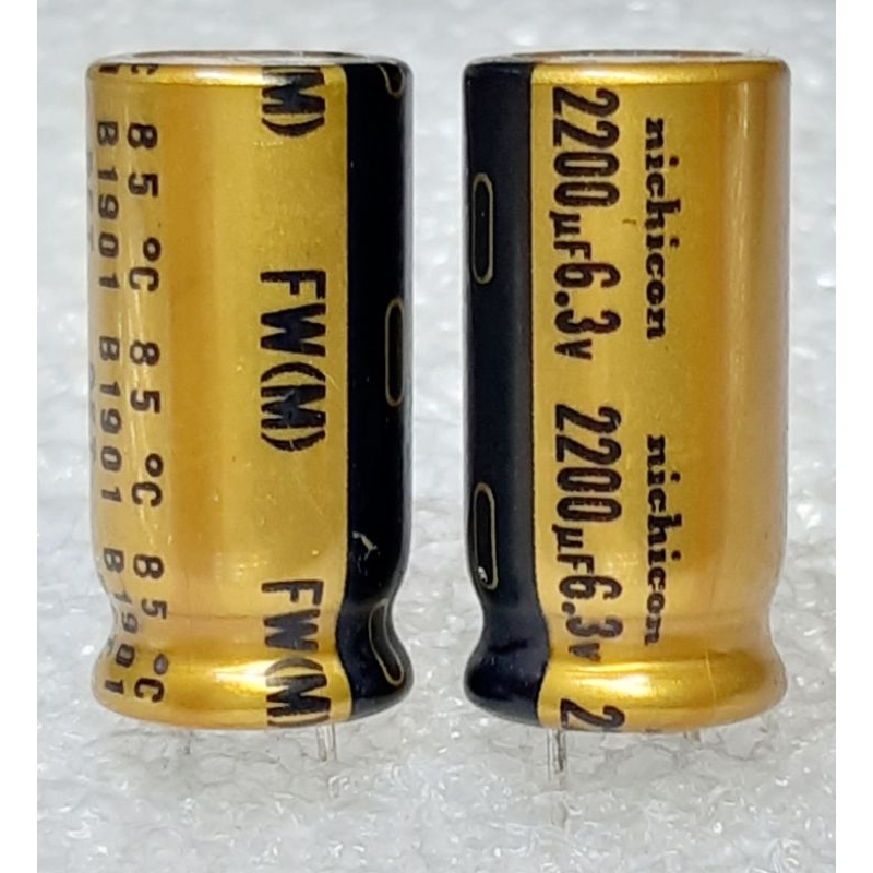 Nichicon FW 2200uf 6.3v (ตัดขา) Capacitor ตัวเก็บประจุ คาปาซิเตอร์