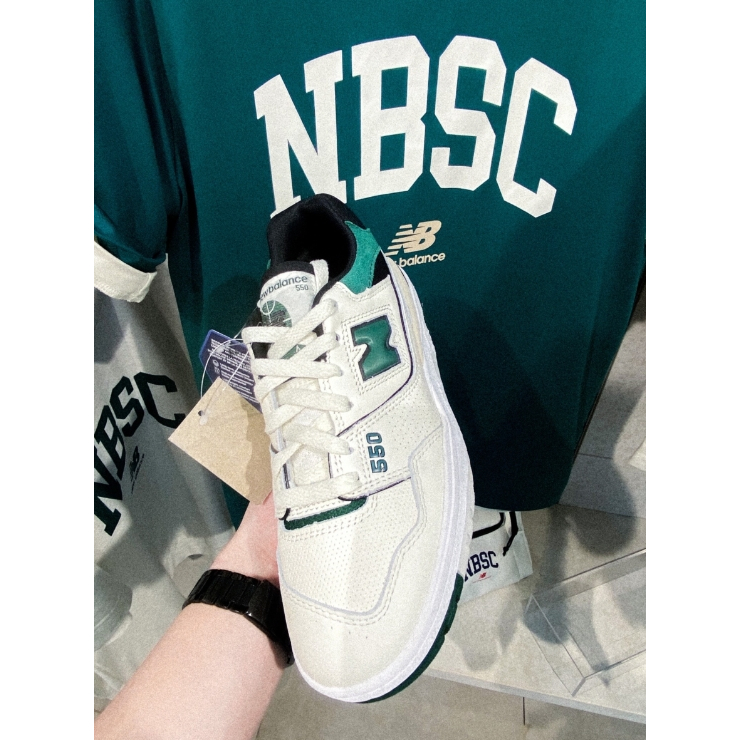 New Balance NB 550 - ขาว - ดำ ของแท้ 100 % รองเท้าผ้าใบ รองเท้าผ้าใบ