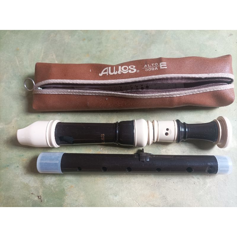 ขลุ่ยสามท่อน Aulos Alto309A E สินค้ามือสองญี่ปุ่น