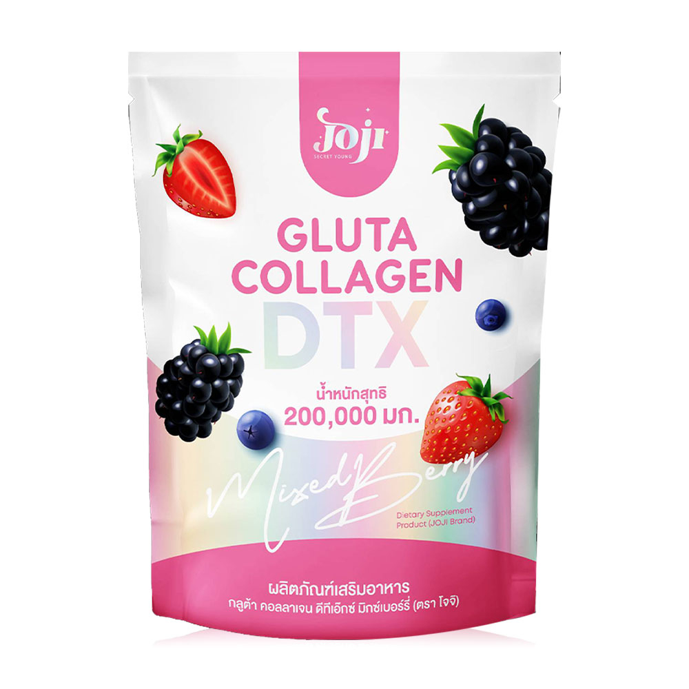 JOJI Secret Young Gluta Collagen DTX Mixed Berry 10 Sachets ผลิตภัณฑ์เสริมอาหารชนิดผงชงดื่ม