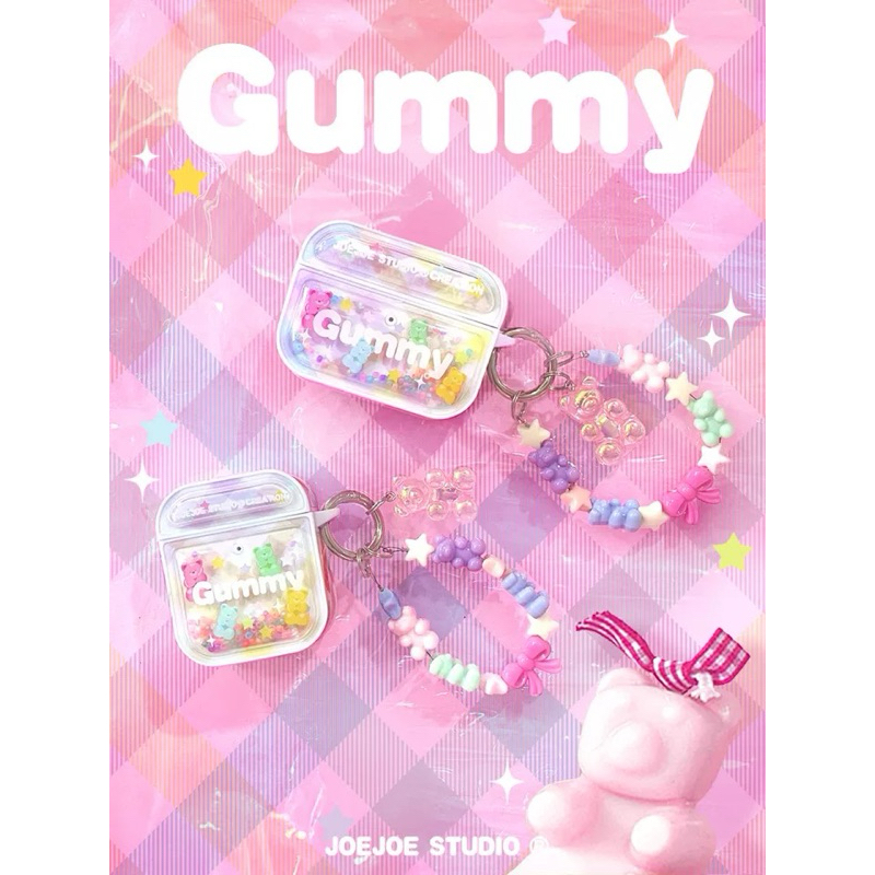 มีAirpod4!เคสแอร์พอต Joejoe gummy🤤🌈🍬**giltter กลิ้งได้ แท้💯 | Joejoe case airpods