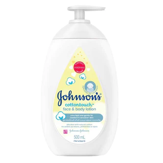 จอห์นสัน เบบี้ โลชั่น , เบดไทม์ , มิลค์ ไรซ์ , คอตตอน ทัช ขนาด 500 ml. Johnson’s Baby Lotion Series 500 ml.