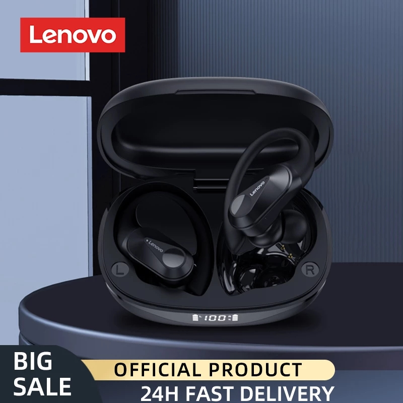 Lenovo LP75 TWS หูฟัง5.3บลูทูธกีฬาหูฟังไร้สายกันน้ำระบบไฮไฟหูฟังเอียบัดไร้สายสเตอริโอ400MAh