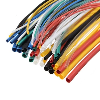 ท่อหด WOER 8-22mm [ สีดำ สีแดง สีเหลือง สีเขียว สีฟ้า สีใส ] ยาว 1เมตร คุณภาพสูง หุ้มสายไฟ *วัดจากเส้นผ่านศูนย์กลาง*