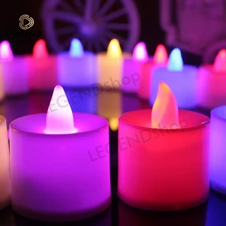 เทียน LED จำลองเปลวไฟ เทียนไข โคมไฟเทียน เชิงเทียนไฟฟ้า LED รูปเทียน เทียนปลอม ไฟตกแต่ง ไม่มีเปลวไฟและควัน