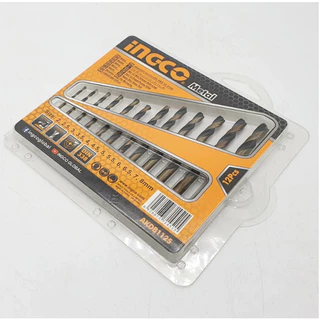 INGCO ดอกสว่านเจาะเหล็ก 2 - 8 มม. 12 ดอก AKDB1125 ( HSS Twist Drill Bits Set ) ชุดดอกสว่าน ดอกสว่าน