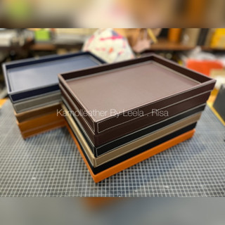 ถาดใส่ของ ถาดวางของ ถาดหนังเทียม