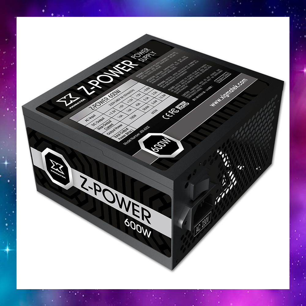 POWER SUPPLY (อุปกรณ์จ่ายไฟ) XIGMATEK Z-POWER ARCTIC 600W ใช้งานปกติ