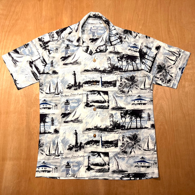 เสื้อฮาวายลายวิวทะเล เรยอน Style hawaii rayon