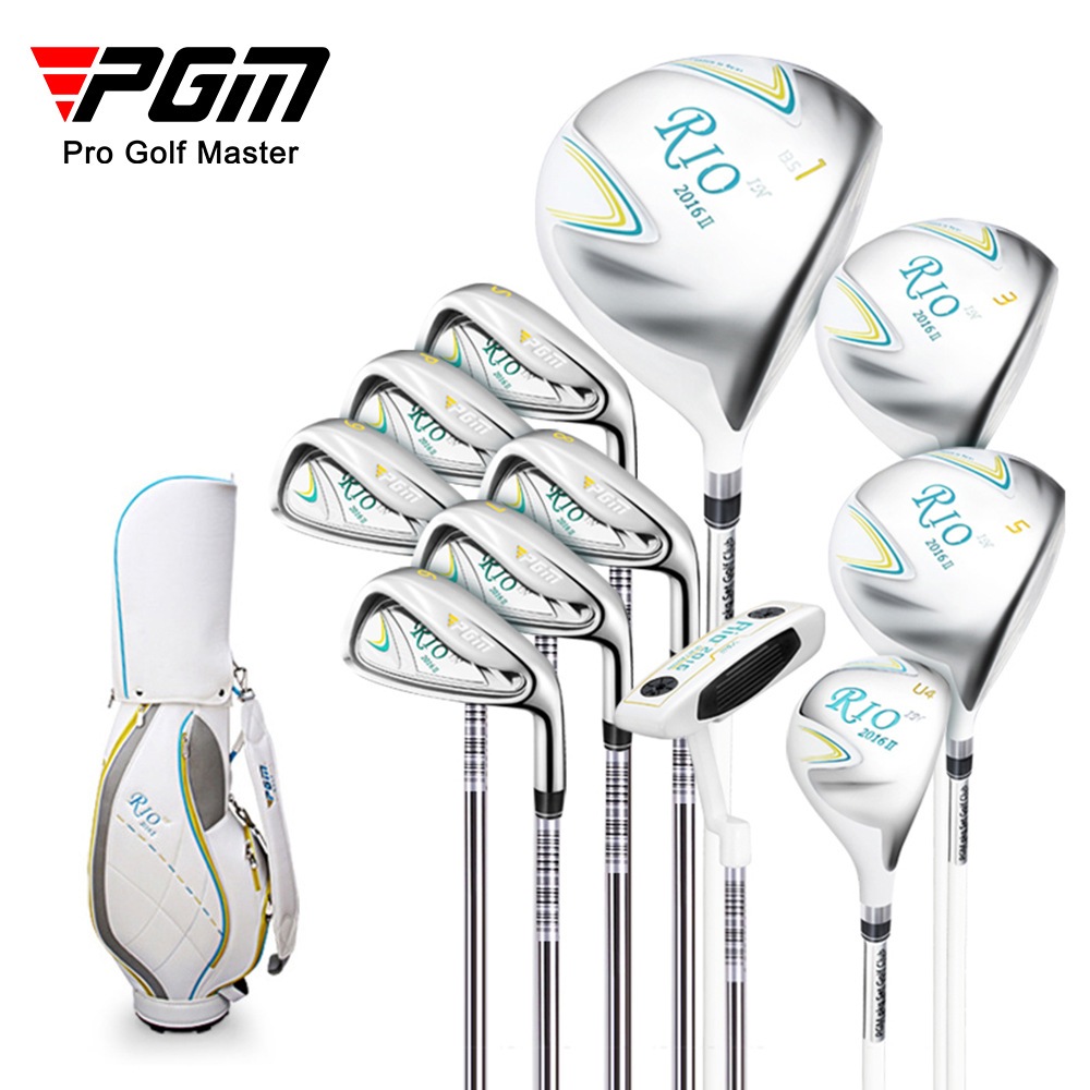 [11GOLF] ชุดเซ็ทไม้กอล์ฟ ผู้หญิง PGM LTG014 พร้อมถุงกอล์ฟ PGM RIO 2016 II ก้านกราไฟต์ FLEX-LADY