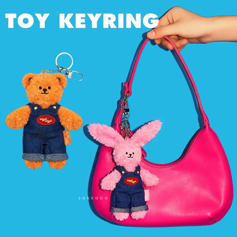 ลดเพิ่ม30% ทักแชท / Wiggle Toy Keyring / พวงกุญแจขนนุ่มวิกเกิ้ล