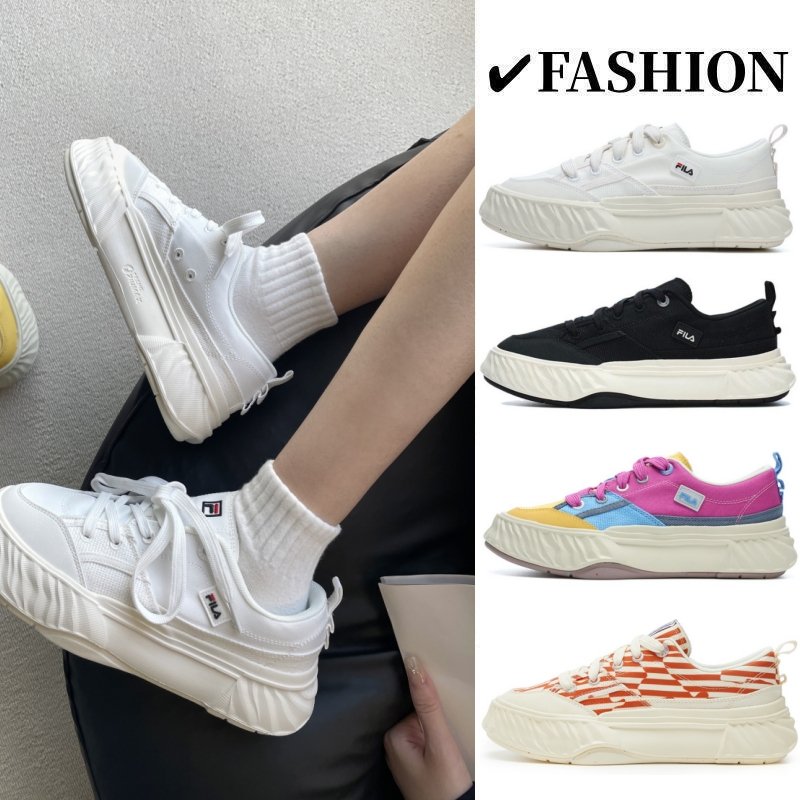 รองเท้าผ้าใบ FILA Fosso Sichuan รองเท้าลำลองที่ทนทานต่อการสึกหรอสไตล์เดียวกันสำหรับผู้ชายและผู้หญิง