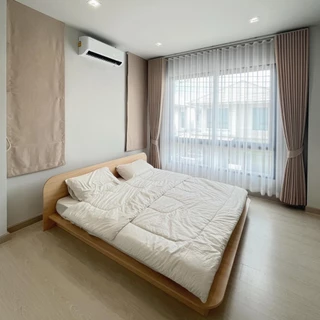 🛏️Po Furniture เตียงมินิมอล 5 ฟุต ฐานสูง 150 mm. เรียบง่ายดูดีเข้าได้กับห้องหลายสไตล์ 🛏️**สินค้าประกอบเอง**
