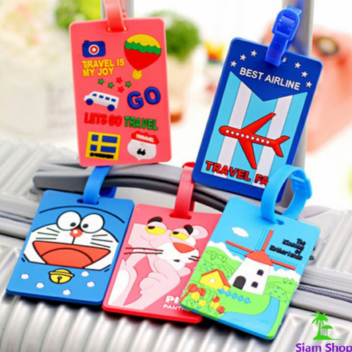 ป้ายห้อยกระเป๋า PVC ป้ายติดกระเป๋าเดินทาง แท็กกระเป๋าเครื่องบิน  luggage tag