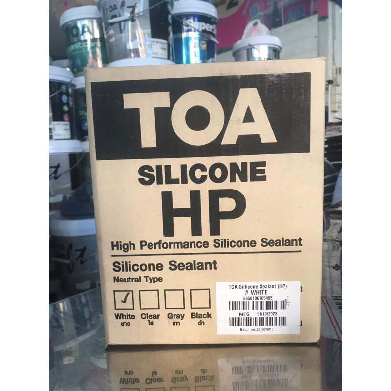 TOA กาวsilicone Hp ไม่มีกรด ไม่มีกลิ่นเปรี้ยว สีใส ไร้กรด ยกลัง ฝากน้องใหม่ hp+ กัปตัน