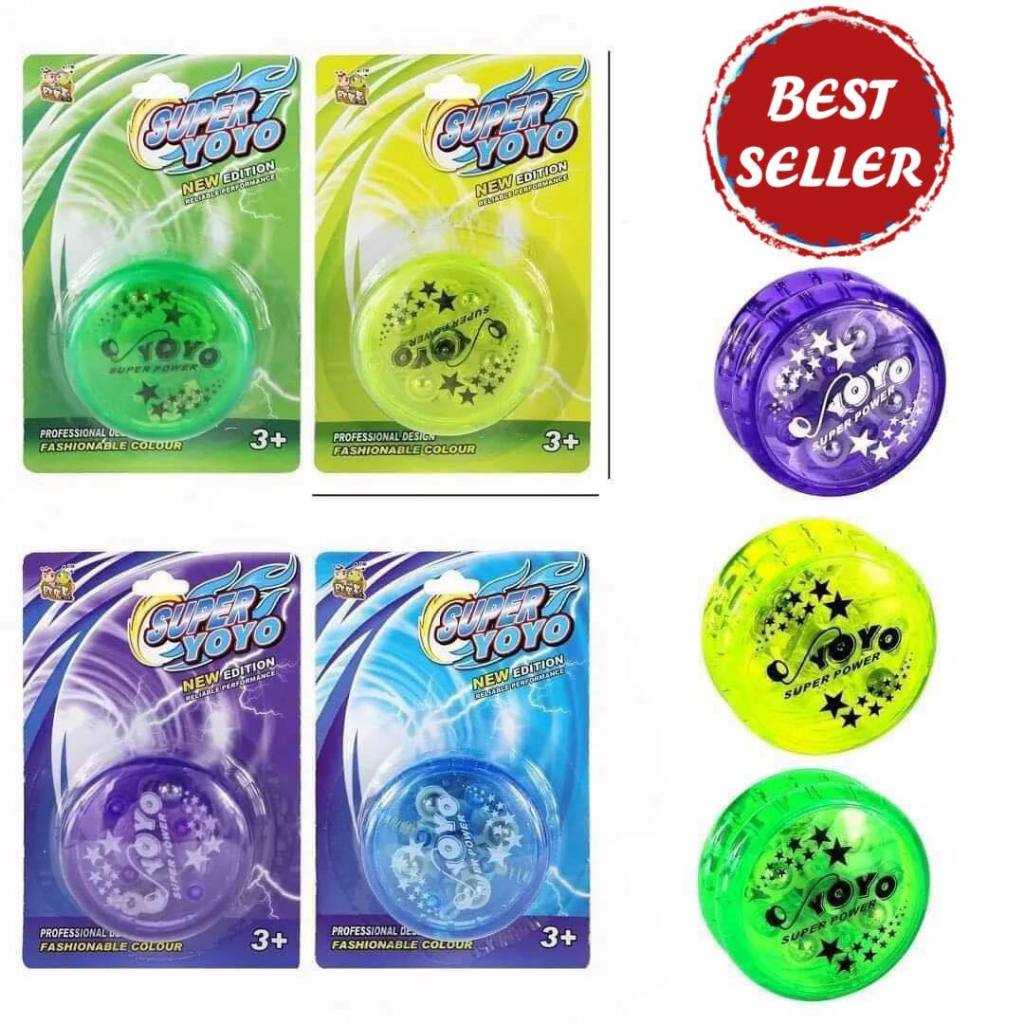 yoyo โยโย่ ฟรีได้ เกรดพรีเมี่ยม (classic yoyo ball) มีไฟ ของเล่นเด็ก ยุค90 ลูกดิ่งความเร็วสูง ราคาถูก ส่งตรงจากไทย